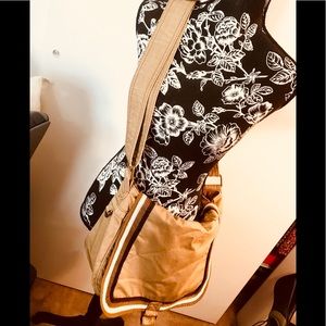 Gap taupe messenger bag